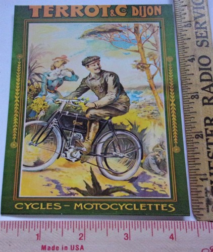 Terrot motorcycle postcard