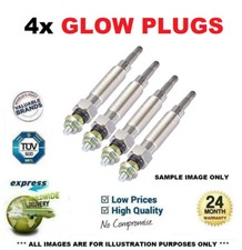 4x GLOW PLUGS for TOYOTA LAND