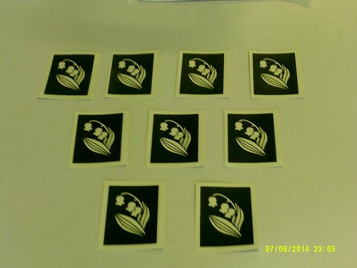 Bluebell flower stencils - , for
