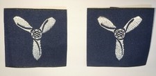 Genuine British RAF Royal Air-Force SNR Aircraftman Rank Slides 1 pair NEW