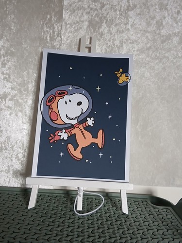 Snoopy wall art print a4 - snoopy, or