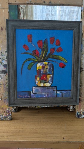 Abstract flower oil - abstract,