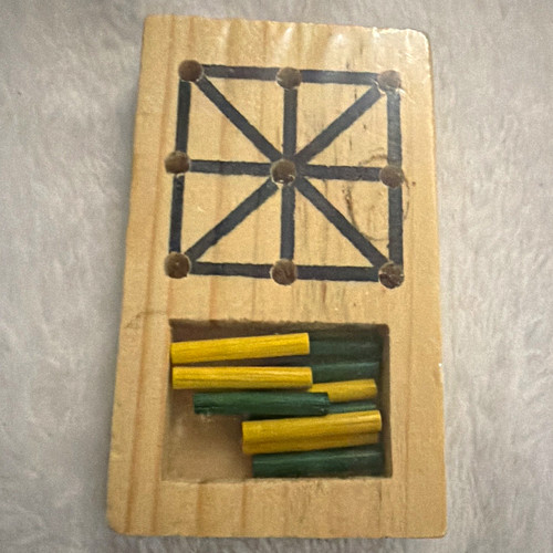 Tic tac toe - wooden, travel