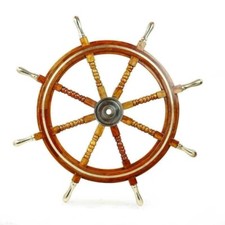 Wood Ship Wheel Large Boat
