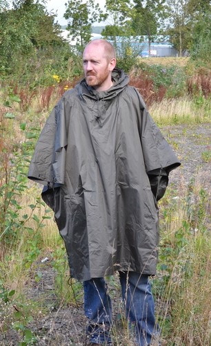 Ripstop poncho olive green - olive,