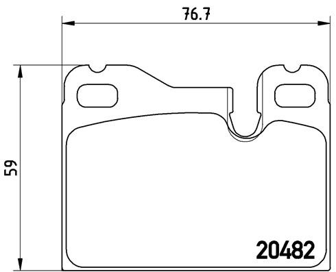 Brembo 003 brake pad - p,