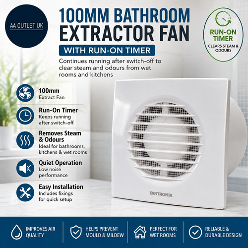 Fantronix 100mm 4in bathroom - fantronix,