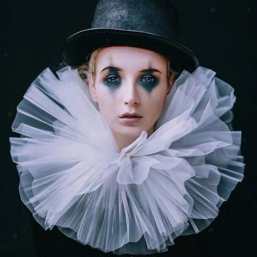 Elizabethan neck ruff - elizabethan, tulle