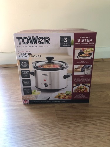 Tower compact slow cooker - 1.5l,