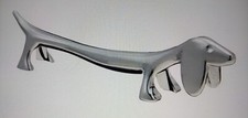 DACHSHUND mini SILVER METAL