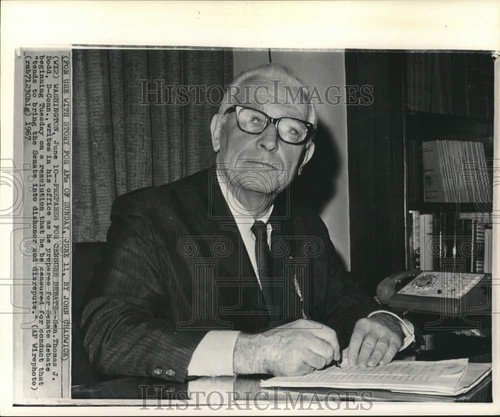 1967 press photo - press, senator