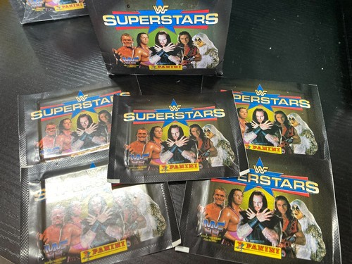 Wwf superstars stickers 5 - stickers, x