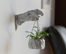 Wall Mounted Plant Pot - hand