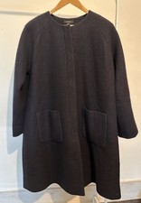 COS Blue 100% Wool Coat - Navy