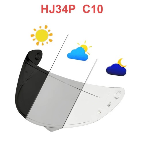 C10 photochromic visor for - photochromic, hjc