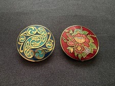 Two Cloisonné Vintage Enamel