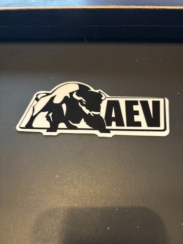 Aev glossy black vinyl sticker - glossy,