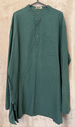 Fabindia green shirt - shirt, linen