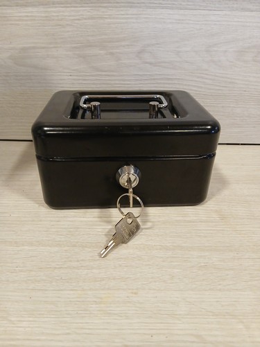 Money tin box - tin, key