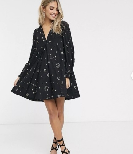 Asos black mini - dress, and