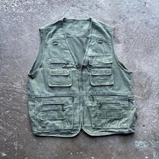 Khaki Green utility vest - L