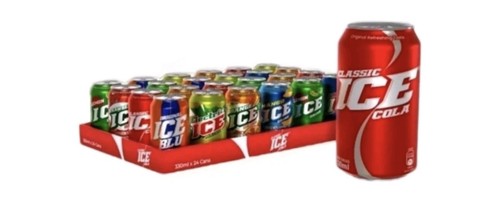 Ice flavoured fizzy - pack),