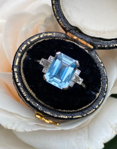 Art deco aquamarine and - aquamarine,