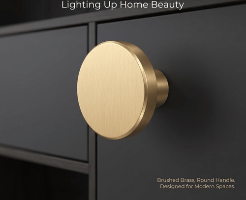 Round solid door knobs - round,