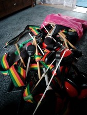 Drum sticks bag with drum