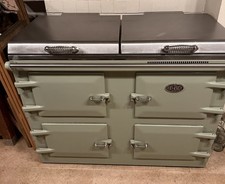 Everhot 120i Range Cooker 2022 Sage Green Stainless Steel