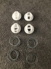 VW Scirocco Golf mk6 Gti Gtd R Caddy 4x White Caps Lugs Clips 4x Springs Rare