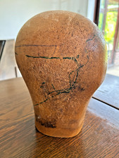 Vintage Wood Hat Wig Maker Block Size 21" No.3 Large shop display, milliners