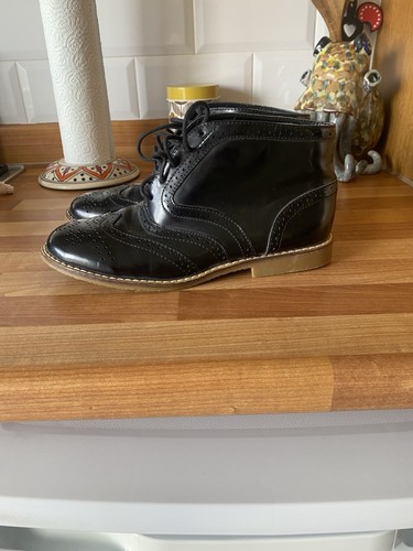 Topshop black patent - topshop, leather