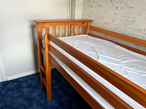 Wooden brown mid sleeper - brown,