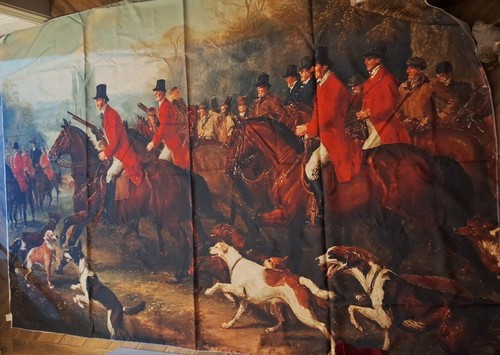 Equestrian fox hunt scene - equestrian,