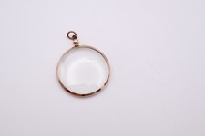Antique 9ct Gold Photograph Locket Pendant Stamped 9ct