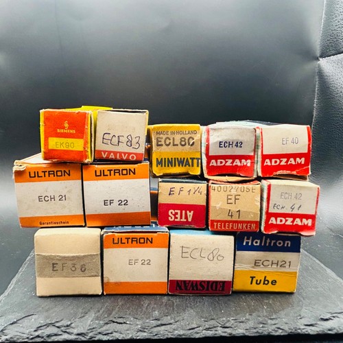 Mixed vintage radio tube lot - mixed,