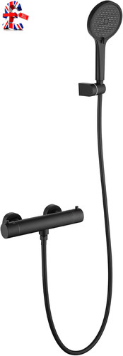 Matte black thermostatic - black,