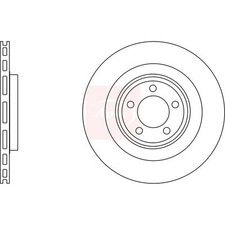 2x Brake Discs Vented For