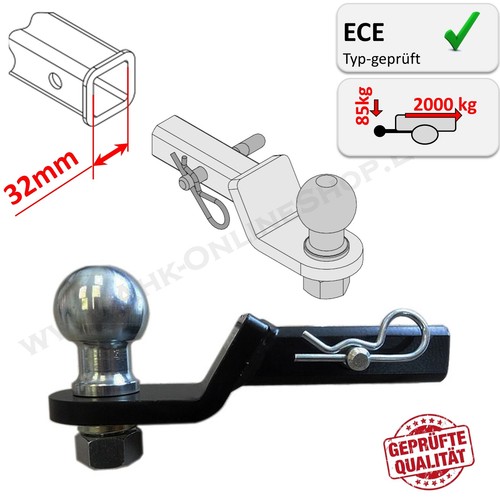 Towbar tow bar adapter 32x32mm - bar,