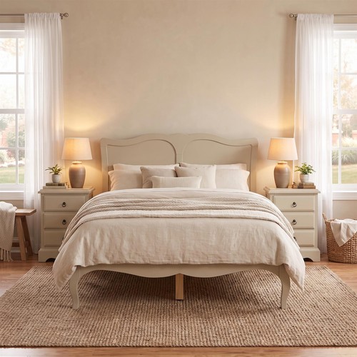 Cream bedroom furniture - furniture, french