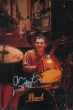 ALAN WHITE   - DRUMMER ,  OASIS - HAND SIGNED 12x8 PHOTO