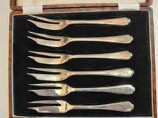 Vintage silver plate fork set