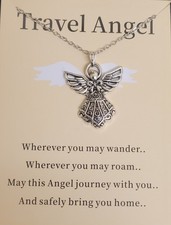 Travel Guardian Angel Necklace