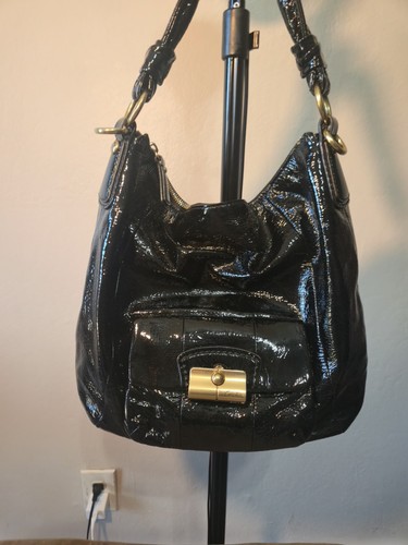 Coach black patent leather - patent,