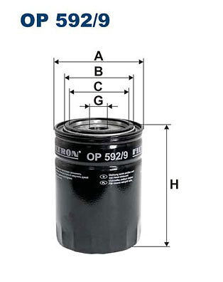 Oil filter filtron 592 - filtron, 592/9