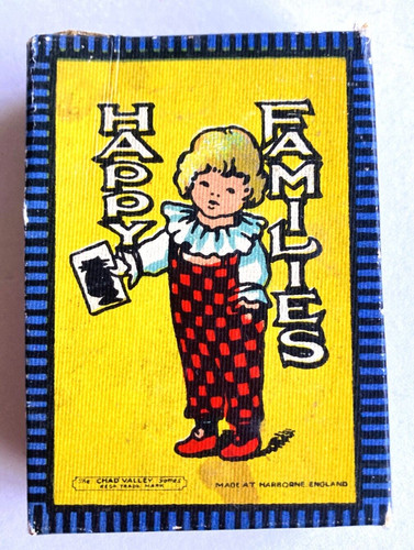 Vintage happy families card - happy,