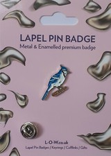 JAY Garden Bird in blue Metal