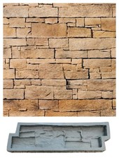 Stone veneer rubber mold for