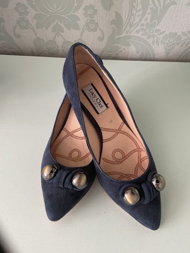 Quality navy blue - navy, suede